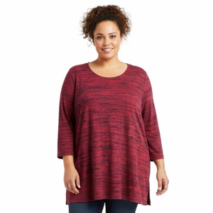 ALIA Size 2X 3/4 Length Sleeved Top